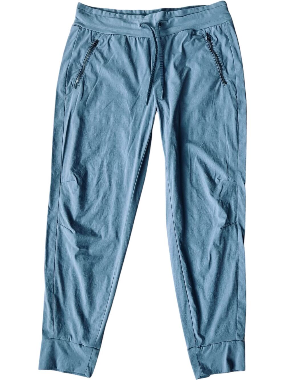 NWOT Athleta Trekkie North Light Blue Zip Pockets Active Jogger Size 12